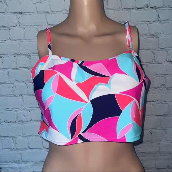 cabana by crown & ivy Other - cabana by crown & ivy pink & blue bra size XL